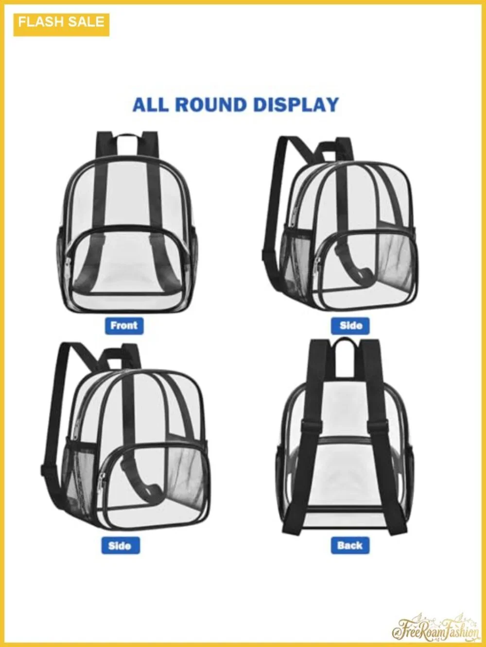 N/A clear backpack